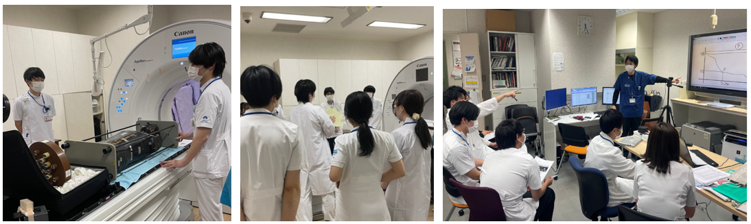 図2. 放射線治療工程研修。参加者は職種問わず若手の職員。