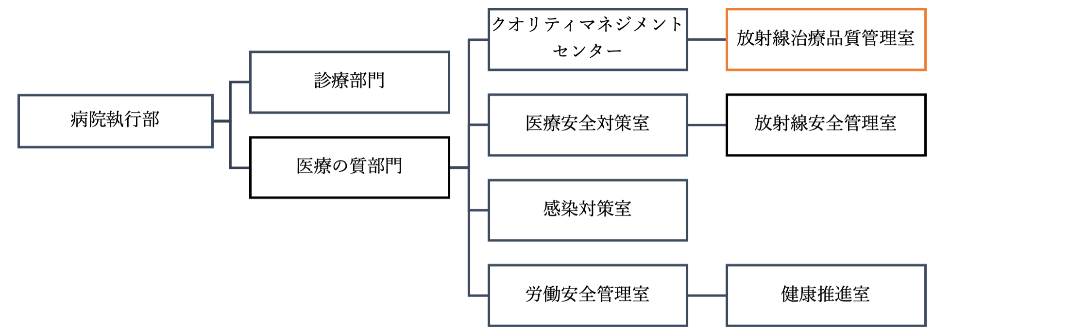 埼玉医科大学国際医療センター 病院内組織図